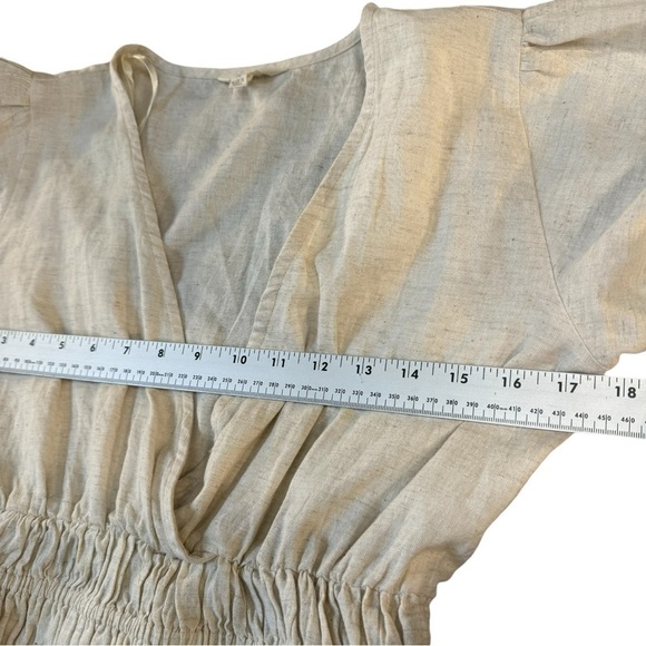 Sim and Sam Cotton Linen Scrunched Crop Top Womens Size Medium - Picture 5 of 7